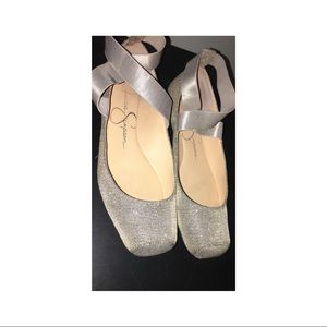 Jessica Simpson sequined balet flats